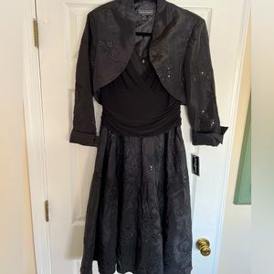 Women's Jessica Howard Midi Black Evening Dress